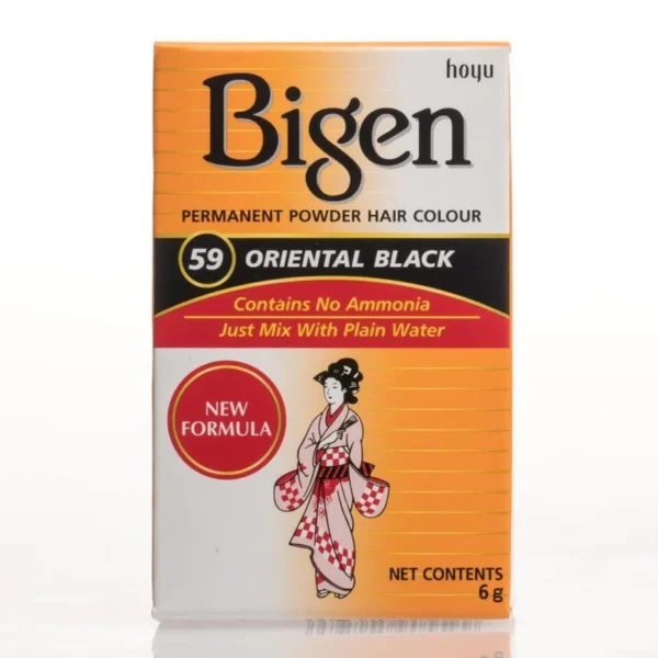 Bigen Permanent Hair Color Powder Oriental Black-59