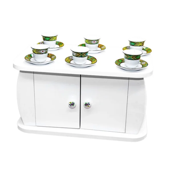 COFFEE SET WHITE / ኣቑሑትቡን