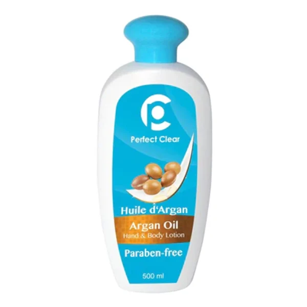 Perfect Clear Argan Oil Hand and Body Lotion, Paraben Free 500ml