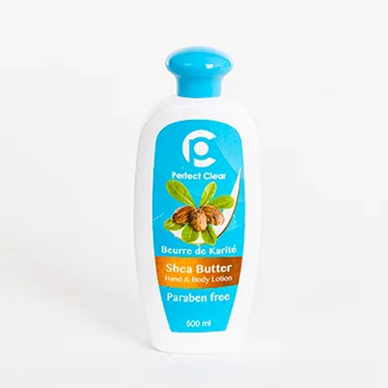 Perfect Clear Shea Butter Hand and Body Lotion, Paraben Free 500ml