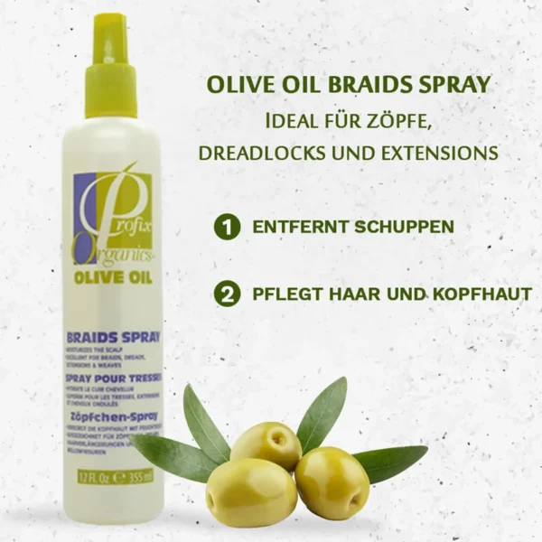 Profix Organics Olive Oil Braids Spray 355ml