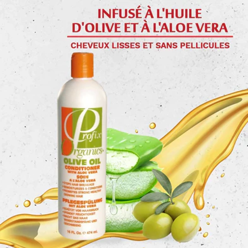Profix Organics Olive Oil Conditioner with Aloe Vera 474ml